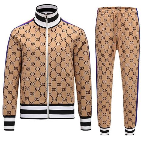 gucci mens tracksuit set|gucci velour tracksuit men.